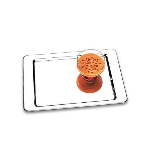 Bandeja em inox Brinox Átina 37x23cm Bandeja em inox Brinox Átina 37x23cm
