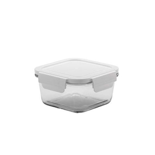 Pote hermético quadrado em vidro Yoi 410ml Pote hermético quadrado em vidro Yoi 410ml