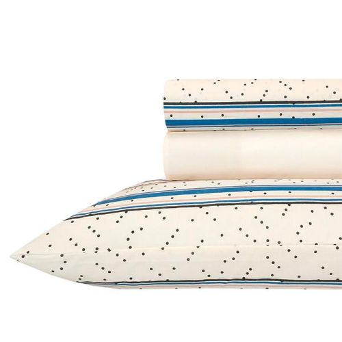 Jogo de lençol duplo com elástico Domani DMI solteiro estampado 100% algodão Jogo de lençol duplo com elástico Domani DMI solteiro estampado 100% algodão