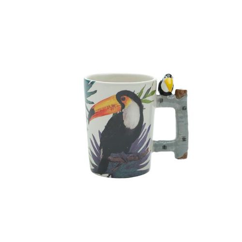 Caneca em cerâmica Bon Gourmet Tucano 380ml Caneca em cerâmica Bon Gourmet Tucano 380ml
