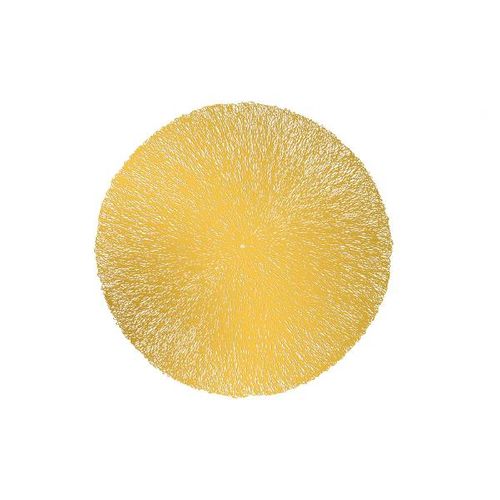 Lugar americano redondo em plástico Lyor Columbus 38cm dourado Lugar americano redondo em plástico Lyor Columbus 38cm dourado