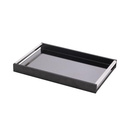 Bandeja em madeira com espelho Woodart 45x30x45,5cm black Bandeja em madeira com espelho Woodart 45x30x45,5cm black