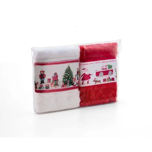 Jogo de toalhas Karsten Natal 33x50cm 2 peças Jogo de toalhas Karsten Natal 33x50cm 2 peças