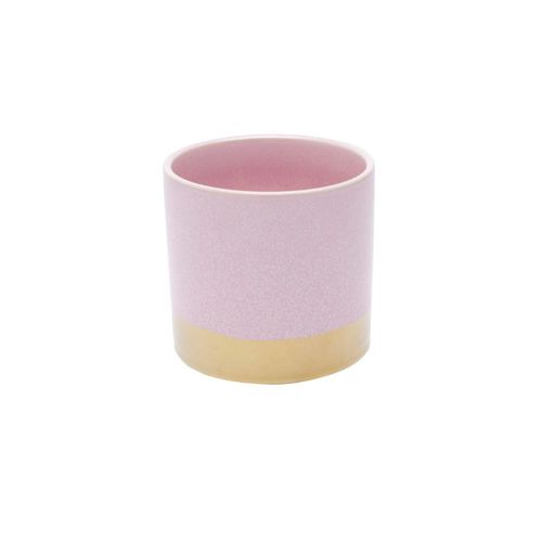 Cachepot em cerâmica Urban Dual 7,5cm rosa/dourado Cachepot em cerâmica Urban Dual 7,5cm rosa/dourado
