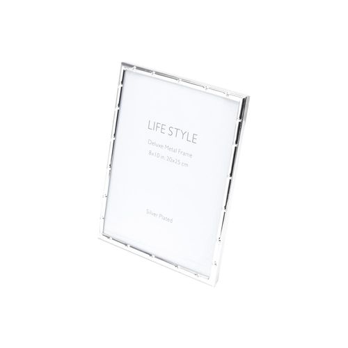 Porta-retratos em aço Prestige Bambu 13x18cm prateado Porta-retratos em aço Prestige Bambu 13x18cm prateado