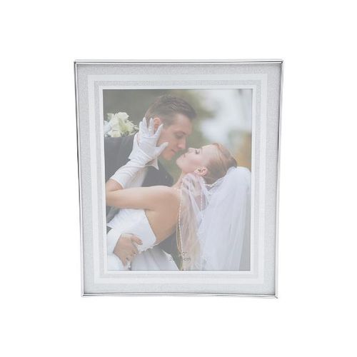 Porta-retrato em aço Prestige Glitter 20x25cm prateado