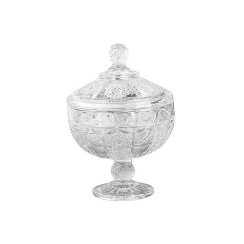Potiche Decorativa em vidro Royal Decor 14,5x20cm incolor Potiche Decorativa em vidro Royal Decor 14,5x20cm incolor