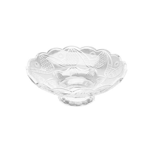 Centro de mesa em vidro Royal Decor  28x10x11cm incolor Centro de mesa em vidro Royal Decor  28x10x11cm incolor