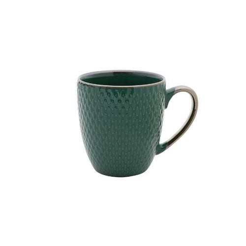 Caneca em porcelana Bon Gourmet Drops 400ml verde Caneca em porcelana Bon Gourmet Drops 400ml verde