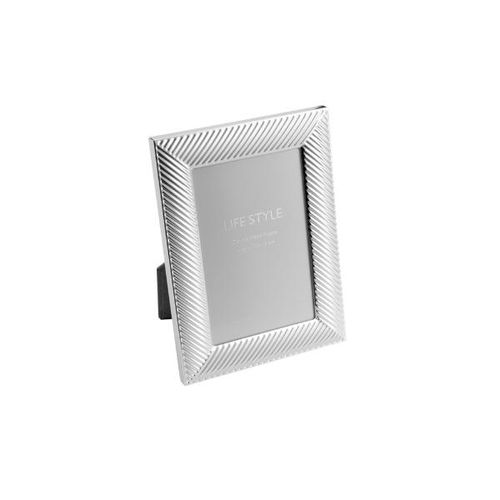 Porta-retrato em aço Royal Decor Thick Line 15x20cm Prateado Porta-retrato em aço Royal Decor Thick Line 15x20cm Prateado