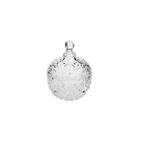 Potiche em vidro com tampa Prestige Stars 14,5x19,5cm incolor Potiche em vidro com tampa Prestige Stars 14,5x19,5cm incolor