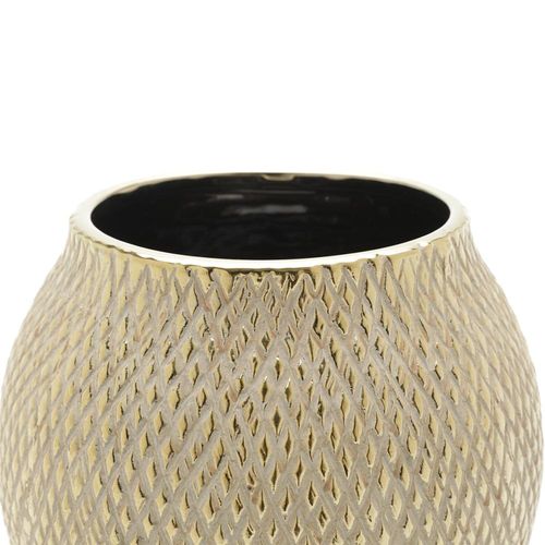 Vaso decorativo em cerâmica Royal 16x13cm dourado Vaso decorativo em cerâmica Royal 16x13cm dourado