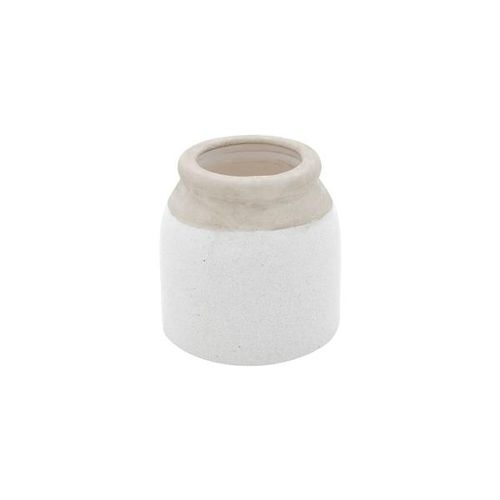 Vaso decorativo em porcelana Royal Decor 10x10cm branco