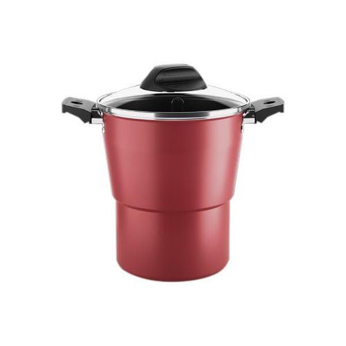 Cuzcuzeira em alumínio Brinox Especiarias 2 litros cereja Cuzcuzeira em alumínio Brinox Especiarias 2 litros cereja