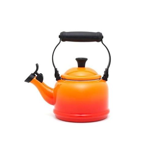 Chaleira em aço carbono Le Creuset Demi 1,1 litro laranja Chaleira em aço carbono Le Creuset Demi 1,1 litro laranja