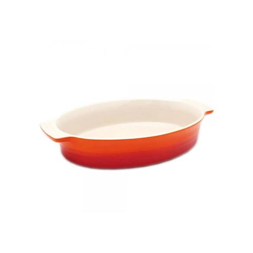 Travessa oval em cerâmica Le Creuset 24cm laranja Travessa oval em cerâmica Le Creuset 24cm laranja