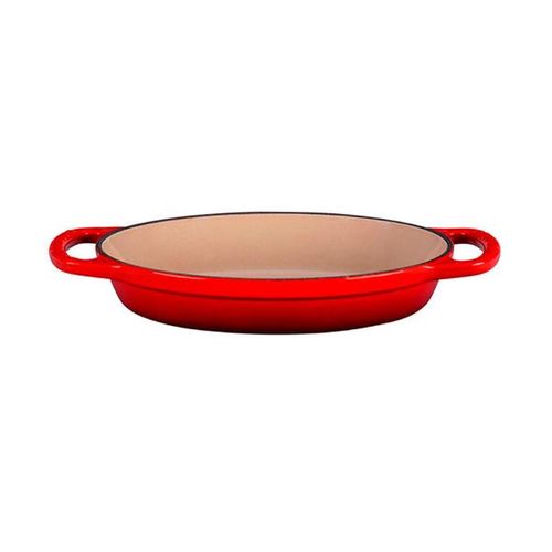 Travessa oval em ferro Le Creuset Signature 24cm vermelha