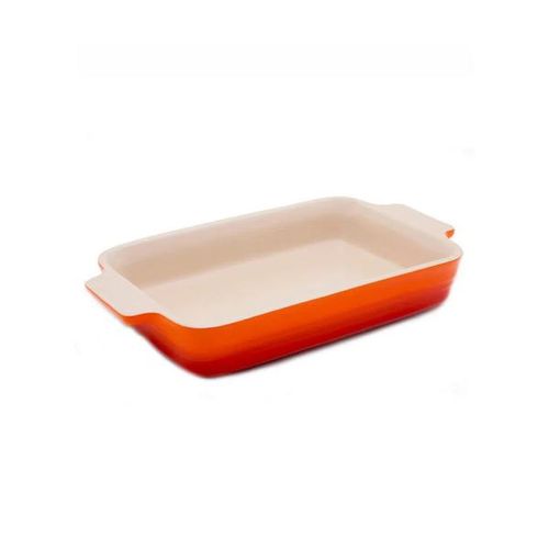 Travessa retangular em cerâmica Le Creuset 18cm laranja