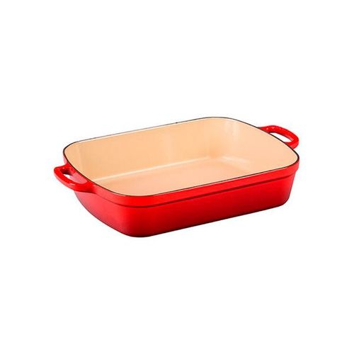 Travessa retangular em ferro Le creuset Signature 29cm vermelho Travessa retangular em ferro Le creuset Signature 29cm vermelho