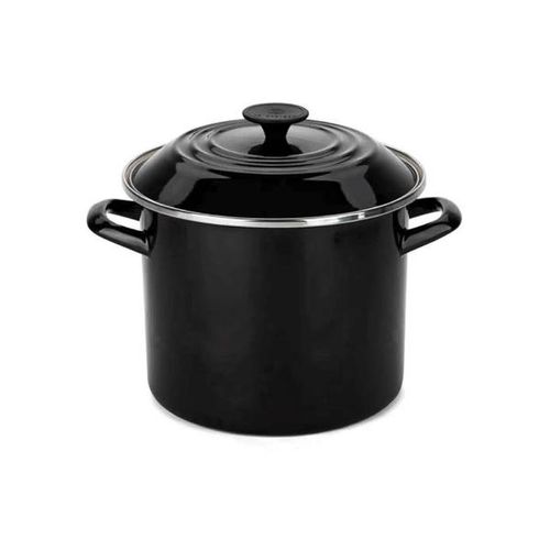 Panela Stock Pot em aço esmaltado Le Creuset 26cm black onix Panela Stock Pot em aço esmaltado Le Creuset 26cm black onix