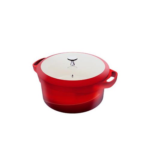 Caçarola redonda em cerâmica com alça Le Cook 20cm vermelha Caçarola redonda em cerâmica com alça Le Cook 20cm vermelha