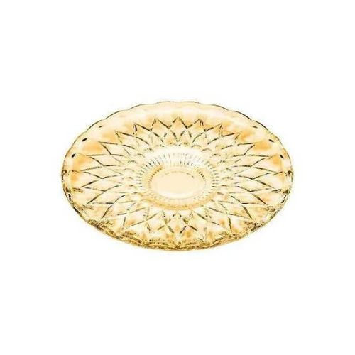 Prato para bolo em cristal Wolff Angel 32x5cm âmbar Prato para bolo em cristal Wolff Angel 32x5cm âmbar