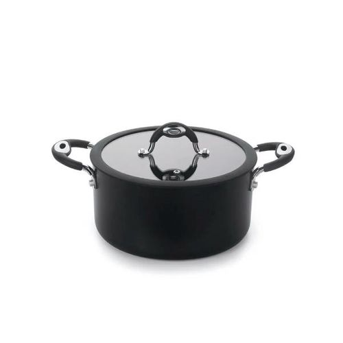 Caçarola em alumínio Multiflon Dom 22cm preta Caçarola em alumínio Multiflon Dom 22cm preta