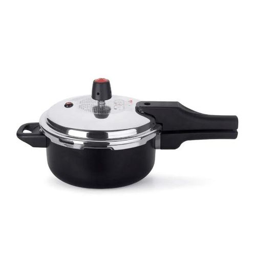 Panela de pressão em alumínio Multiflon Quartzo 3 litros preta Panela de pressão em alumínio Multiflon Quartzo 3 litros preta