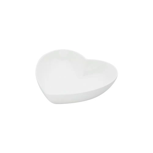 Petisqueira em porcelana Bom Gourmet Coração 21x18x6cm branco Petisqueira em porcelana Bom Gourmet Coração 21x18x6cm branco