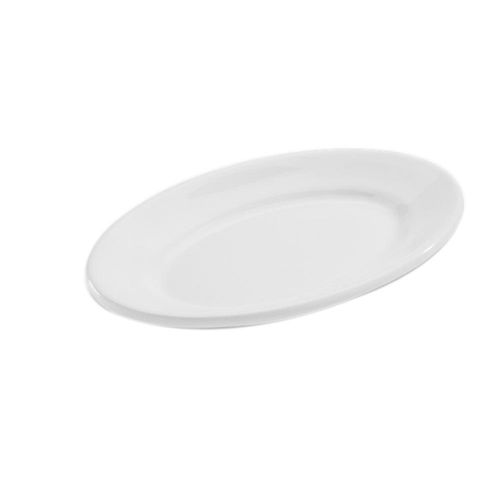 Travessa oval em melamina Haus 23,5x15,5cm branca