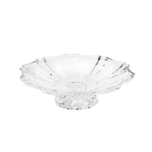 Centro de mesa em cristal com pé Wolff Regence 33x10cm Centro de mesa em cristal com pé Wolff Regence 33x10cm