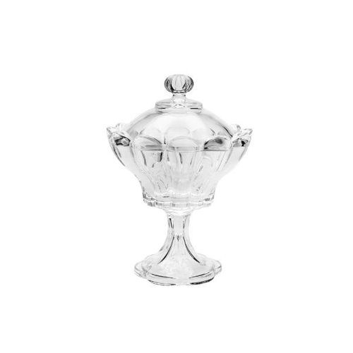 Potiche decorativa cristal com pé Wolff Tulip 17,5x24cm Potiche decorativa cristal com pé Wolff Tulip 17,5x24cm