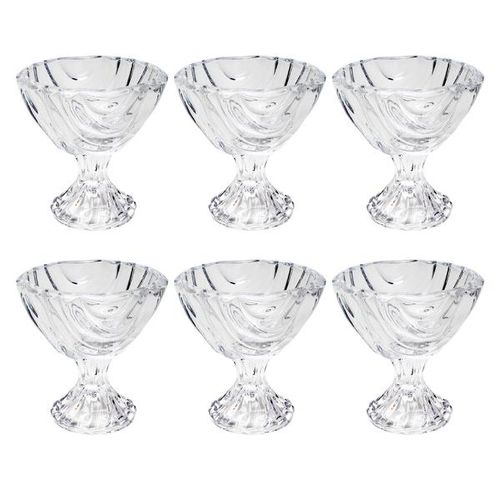 Jogo de taças cristal sobremesa com pé Wolff Bamboo 6 peças Jogo de taças cristal sobremesa com pé Wolff Bamboo 6 peças