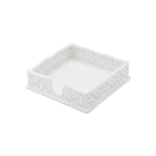 Porta-guardanapos quadrado em cerâmica Bom Gourmet 17,5x4,7cm Porta-guardanapos quadrado em cerâmica Bom Gourmet 17,5x4,7cm