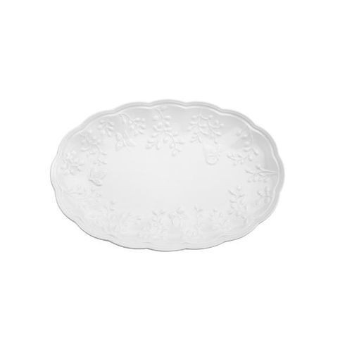 Travessa em porcelana Lyor Butterfly 42x27,5cm