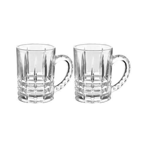 Jogo de canecas para cappuccino em vidro Lyor Calcuta 390ml 2 peças Jogo de canecas para cappuccino em vidro Lyor Calcuta 390ml 2 peças