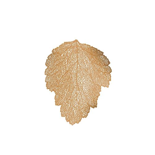 Lugar americano em pvc Wolff Leaf 48x36cm rose gold Lugar americano em pvc Wolff Leaf 48x36cm rose gold