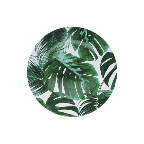 Sousplat em plástico Royal Decor Folhas 33cm 60346 Sousplat em plástico Royal Decor Folhas 33cm 60346