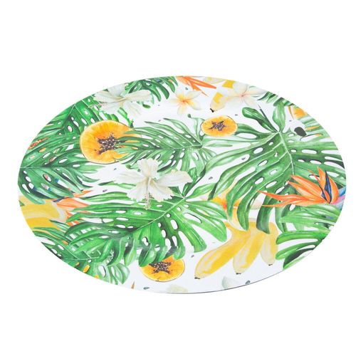Sousplat em plástico Bon Gourmet Tropical 33cm 61018 Sousplat em plástico Bon Gourmet Tropical 33cm 61018