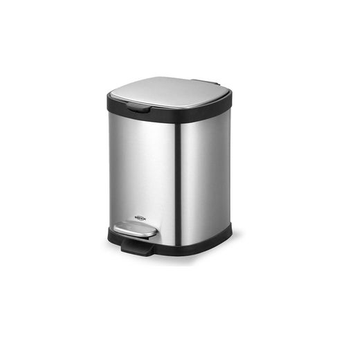 Lixeira com pedal Brinox Frame 6 litros preta Lixeira com pedal Brinox Frame 6 litros preta