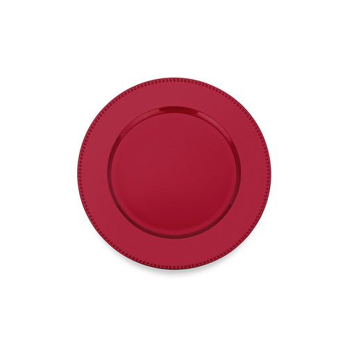 Sousplat em Polipropileno Haus Shine 33cm rubi