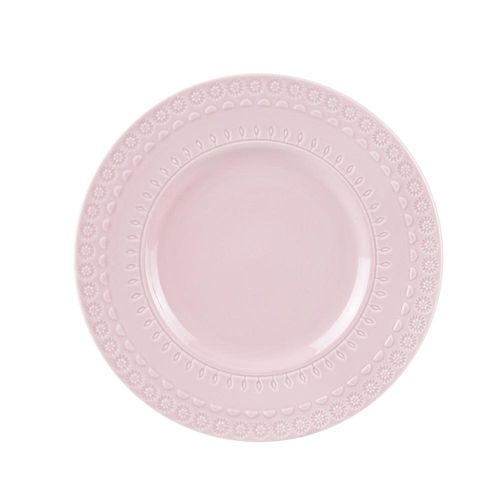 Prato sobremesa em porcelana Wolff Grace 22cm rosé Prato sobremesa em porcelana Wolff Grace 22cm rosé