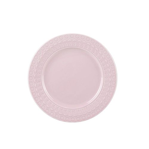 Prato de sobremesa em porcelana Wolff Grace 19cm rosé Prato de sobremesa em porcelana Wolff Grace 19cm rosé