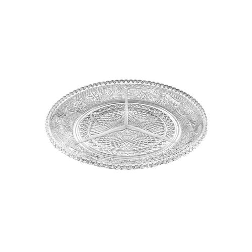 Petisqueira em vidro Dynasty Piguet 24,6cm Petisqueira em vidro Dynasty Piguet 24,6cm