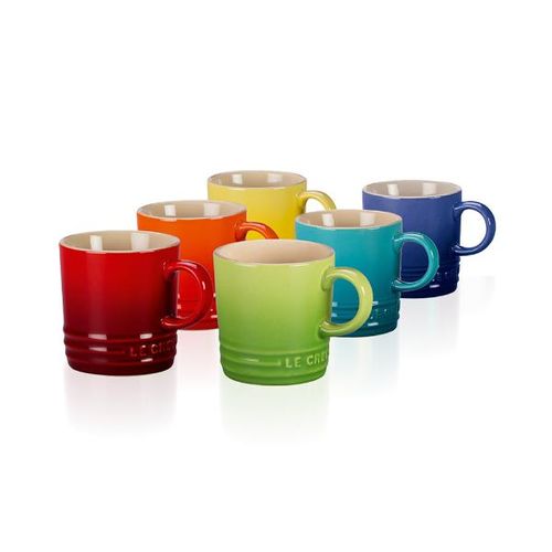 Jogo canecas de chá cerâmica Le Creuset Gift Collection 350ml 6 peças Jogo canecas de chá cerâmica Le Creuset Gift Collection 350ml 6 peças