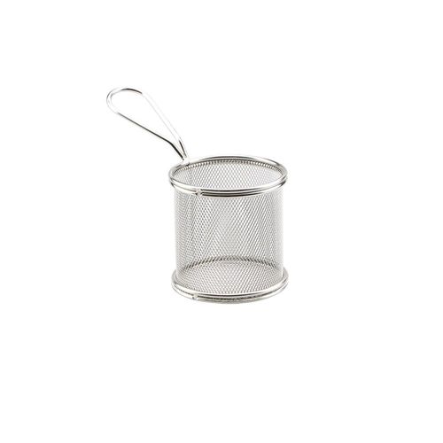 Minicesta redonda para alimentos inox Dynasty 8,8x9cm prata Minicesta redonda para alimentos inox Dynasty 8,8x9cm prata