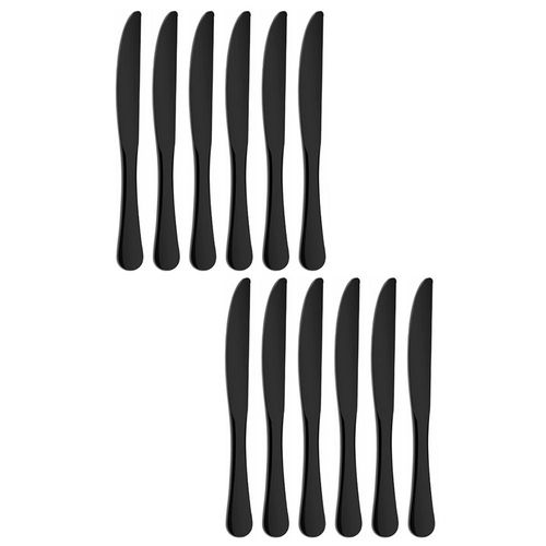 Jogo de facas mesa inox Marcamix Elite 12 peças preta