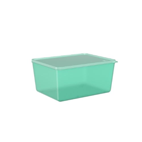 Pote em plástico Coza Basic 2,2 litros verde elétrico