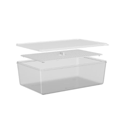 Pote em plástico com grade Coza Basic 4,5 litros natural
