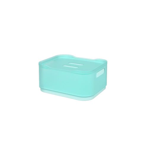 Cesta com tampa em plástico Coza Fit pequena verde